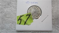 1970 Switzerland10 coin