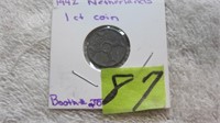 1942 Netherland 1 Cent
