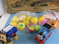 Assortment of toys Paw Patrol, Thomas, cups