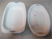 2 16 X 10 Corning Ware Bowls