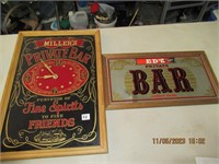 Miller Private Bar Sign ,  Private Bar sign