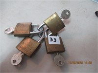 4 Squire Pad Locks