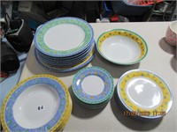 25 pc Dishes ,Connoisseur Carnival