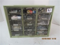 10" x 7" Strage Bin 15 Drawers with Contens