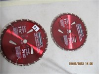 2 Benchmark 7 1/4 Saw Blades