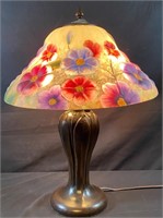 Tiffany Pearpoint Pansy Lamp