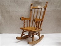 Wood Rocking Chair for Doll or Teddy