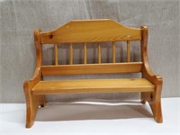 Wood Bench for Dolls or Teddy Bears