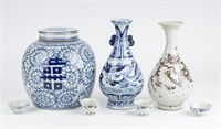 Chinese Decorative Vases, Ginger Jar &