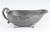 Chinese Pewter Basin with Turtle and Dragon