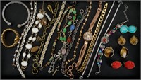 Vintage Costume Jewelry Bracelets & Earrings