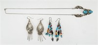 Vintage Sterling Silver Native American Jewelry