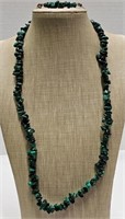 Green Jade Colour Necklace Set