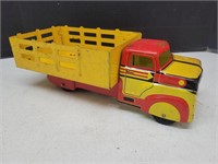 Vintage Metak Tin MARX Toy Farm Truck  13 1/2" L