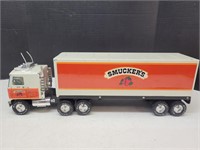 Vintage Metal NYLINT Smuckers Jelly Semi Toy Truck