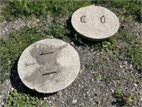 (2) 24” Concrete Manhole / Septic Tank Covers