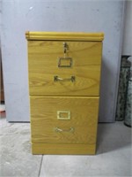 wooden filing cabinet