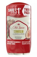 (2) Old Spice Men's Timber with Sandalwood