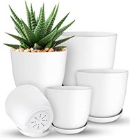 Utopia Home Plastic Plant Pots Pack of 10 -