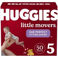Huggies Little Movers Baby Diapers, Size 6, Giga