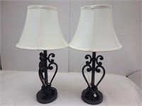 Pair of Table Lamps 24" high