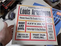 USED LP LOUIS ARMSTRONG VERVE           RECORD IS