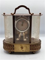 1950 SCHMID Music Box Annual Clock Rotary Pendulum