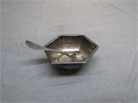 Antique Miniature Sterling Silver Bowl and Spoon