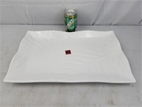 NIB 10 STRAWBERRY STREET 18X11 WHITE SERVING TRAY