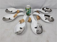 6 NWT 10 STRAWBERRY STREET SPOON RESTS
