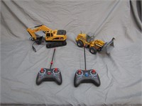 Lot of 2 Radio Controlled Construction Vehicles