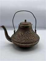 SOLID DECORATED BRASS TEAPOT