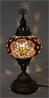 New Turkish Mosaic Globe Handcrafted Table Lamp (C