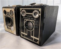 2 Vintage Kodak Brownie Six-20 Cameras
