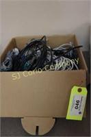 Lot of phone and ethernet cables
