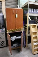 Lot of 2 cabinets and contents