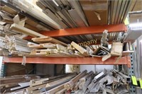 Lot of assorted wood moulding, aluminum channel
