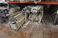 Lot of assorted wood moulding, planks