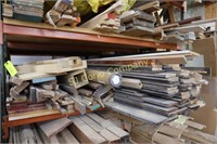 Lot of wood boards, tongue and groove