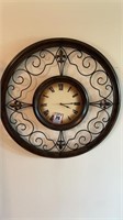 Metal decorative wall clock
