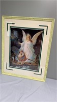 Large framed angel print