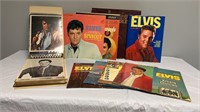 Elvis Presley LPs, book & collection of 8"x10"