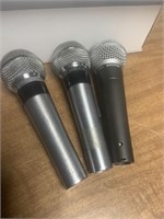 3 microphones, Shure