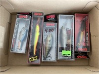 5 assorted Rapala lures