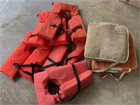 Life vest & seat cushion life preservers