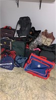 Large lot of assorted luggage, bags