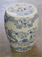 White / Blue Designers Plant Vase