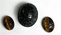 Loose Scarab Carved Stones