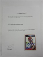 Carte de hockey Guy Lafleur autographiée