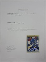 Carte de hockey Guy Lafleur autographiée